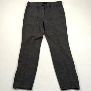 J Crew Pants Women 8P Gray Ankle Zip Slim Fit Mid Rise Office Business Casual thumbnail 2