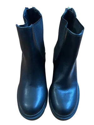 Dolce Vita Sooki Black Vegan Leather Chunky Lug Sole Chelsea Boots Womens Sz 6.5 thumbnail 2