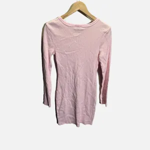 Universal Thread Pink Ribbed Long Sleeve Mini Bodycon Dress Womens Medium‎ thumbnail 4