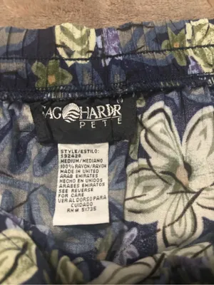 Sag Harbor Petite Pencil Skirt Women’s Size M Navy Floral with Border Print thumbnail 11