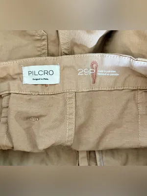 Pilcro The Arin Mid-Rise Button-Front Barrel Pants Linen Blend Edition size 29P thumbnail 4
