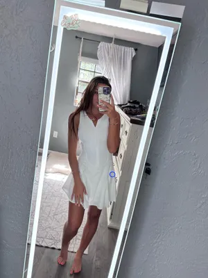 Lululemon Tennis Dress Everlux size 4 white thumbnail 2