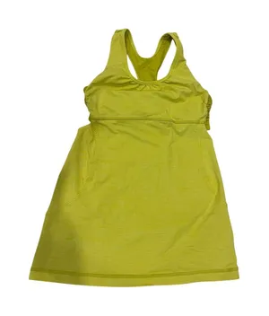 Lululemon athletic tank‎ green lime yellow small 4 thumbnail 1