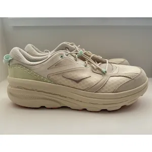 HOKA U Bondi B3 Oat Milk W 14/M 13 Sneaker Cushioned Mesh Activewear Casual Run thumbnail 2
