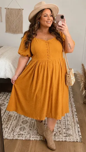 ModCloth Midi Dress thumbnail 1