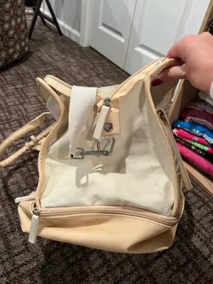 Amazon Cream and tan Sony carry-on bag #travel thumbnail 3