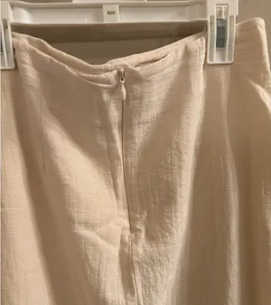 Pink Lily Linen Wrap Skirt thumbnail 4