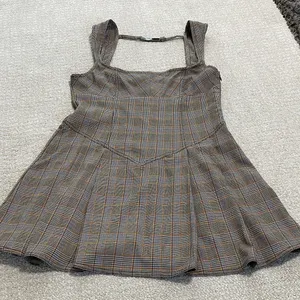 BDG Gray Plaid Midi Dress Size L thumbnail 15