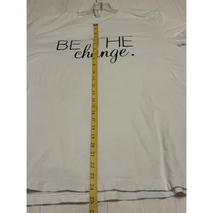 "Be The Change" White Graphic‎ Tee Bella Canvas XL thumbnail 6