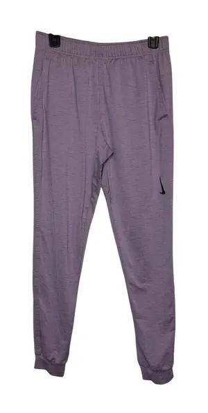Nike Yoga Dri-FIT Joggers Womens Small Purple Heathered Tapered Sweatpants thumbnail 1