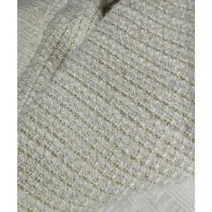 Sweet Rain Tweed Shacket Shirt Jacket White Gold Shimmer Accent thumbnail 9