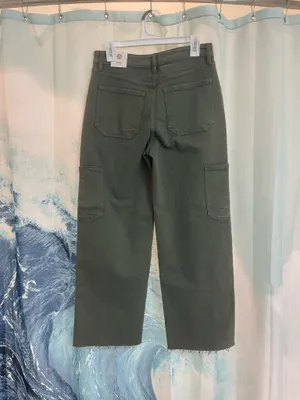 Cropped green pants Size 28 thumbnail 3