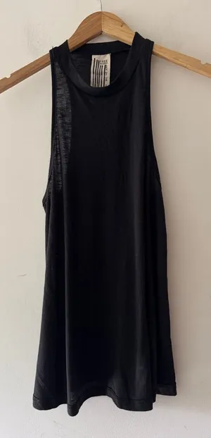Free‎ People We The Free Long Tank Top Ribbed Racerback Womens Sleeveless Black thumbnail 1