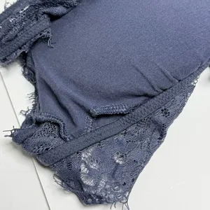 Aerie Navy Blue Lace Bralette Medium Criss Cross Adjustable Straps Coquette thumbnail 4
