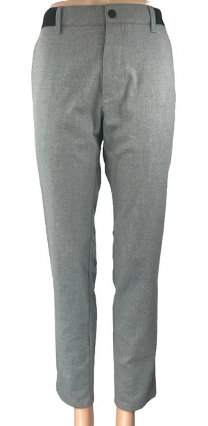 Zara Women's Gray High Waist Straight Tapered Leg Trousers Dress Pants Size S thumbnail 1