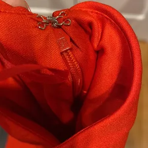 Sam Edelman One Shoulder Midi Dress Red Orange Asymmetrical Cocktail Party Dress thumbnail 8