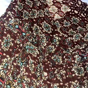 Patrons Of Peace M Medium Tulip Wrap Printed Boho Long Sleeve Dress thumbnail 7