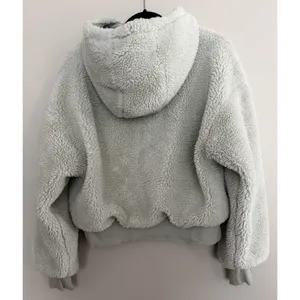 Alo Yoga Streetside Half Zip Sherpa Hoodie Pullover Light Green Women's‎ Medium thumbnail 2