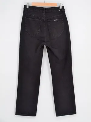 Rolla's Original High Rise Straight Jeans Black Size 28 thumbnail 3