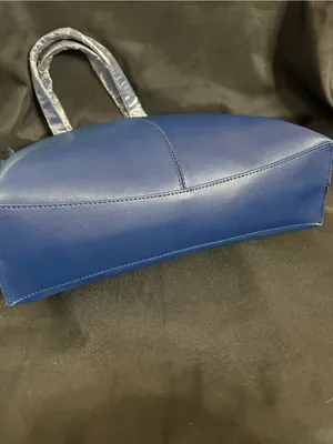 Joy Mangano Leather Structured RFID Navy Blue Tote Bag Women’s Tote NWT thumbnail 9