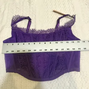 Victoria's Secret large Dream Angels lace corset top BC 3192 thumbnail 4