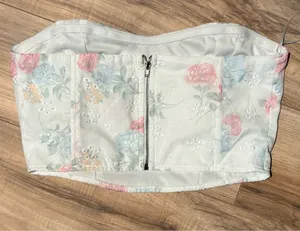 Altar'd State floral corset top Size M #corsetry #floral thumbnail 3