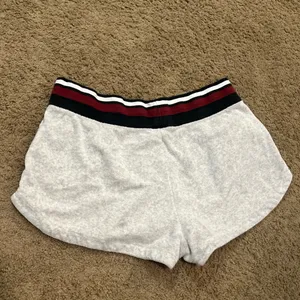Nike Terrycloth Shorts Gray Black Red Side Stripe Women’s Size Medium thumbnail 5