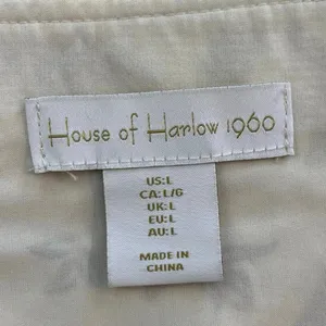 House of Harlow 1960 Crop Top Tank Paisley Floral Boho Indie Cotton Ruched thumbnail 4