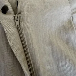 Zara Beige Tan Pleated Viscose Wide Leg Y2K High Waist Trouser Pants SZ S #2434 thumbnail 8