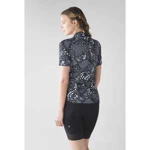 Lululemon Shift Happens Jersey Maxi Pretty Lace White Black Women's Sz 10 thumbnail 4