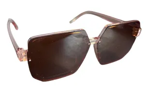 NWOT Men/Women Big Frame Brown Sunglasses Polygon Retro Trendy thumbnail 1