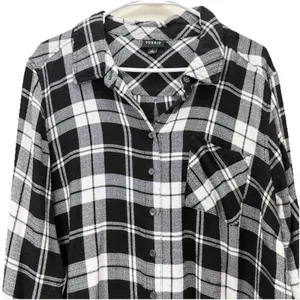 Torrid Black Lizzie Crinkle Flannel Gauze‎ Button Up Tunic Size 2X thumbnail 7