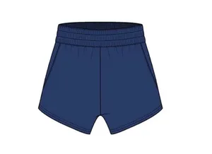 M/L Fancy fleece lined shorts navy thumbnail 1
