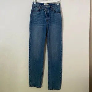Abercrombie & Fitch 90s High Rise Straight Leg Jeans Size 26 thumbnail 2