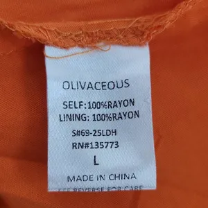 Olivaceous Orange Sundress with Ruched Bust NWT Size Large Orange Slip Dress thumbnail 9