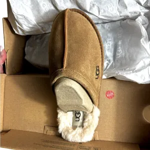 NIB UGG Pearle UGGplush™ Scuff Slipper in Chestnut Women Size 5 thumbnail 4