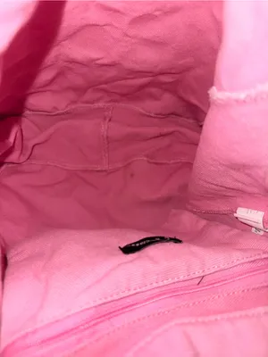 Target Pink Canvas Tote with Red 'Always Sweet' Graphic thumbnail 3