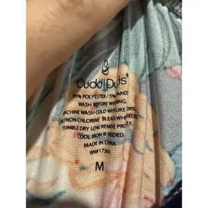 Cuddl Duds Pajama‎ Pants Sz M Floral Colorful Wide Leg Tropical Brushed Lounge thumbnail 3