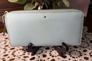 kate spade Light Blue Zip Wallet thumbnail 1