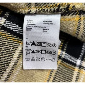 WeSC Overshirt Yellow Black Oden OG Plaid Flannel Mens S Womens M‎ Street Grunge thumbnail 6