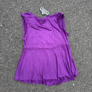 NWT Y2K Angie purple beaded v neck tank size M thumbnail 7