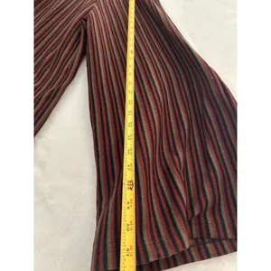 Forever 21 Jumpsuit Womens Small Striped Wide Leg Tie Front Ribbed Knit Multi‎ thumbnail 5