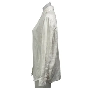 Aritzia Wilfred Free Women's White 100% Cotton Long Sleeve Button Down Shirt XS thumbnail 2