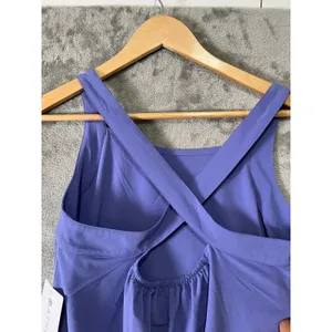 Athleta Arrival Dress Breathable Crisscross Back UPF 50+ Lavender Athleisure New thumbnail 4