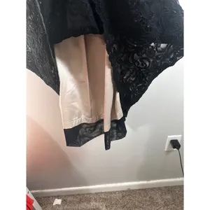 Eliza J Womens Black‎ Floral Lace Illusion Neck Fit & Flare Cocktail Dress 8 thumbnail 6