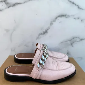 Givenchy 20mm women’s pink lizard embossed chain loafers mules size IT 37 US 7 thumbnail 12