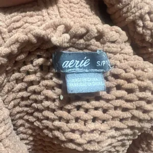 Aerie Sweater Womens Size M Brown Oversized Turtleneck Pullover Cozy Tunic thumbnail 6