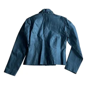 90s Vintage Rue 21 genuine leather black blazer jacket medium thumbnail 3