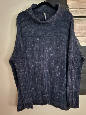 Free People Oversized Cowl Neck Tunic Sweater thumbnail 1