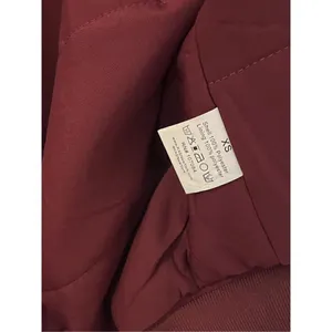KAS New York Burgundy Velvet Paisley Ashlyn Burnout Bomber Jacket Size XS thumbnail 8